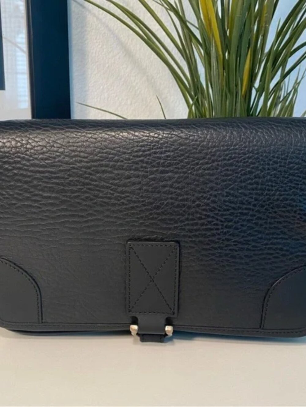 Salvatore Ferragamo Unisex Gancini Leather Clutch